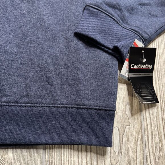 WVU West Virginia Mountaineers Crewneck Sweatshirt Men’s XL Gray Sewn New - Picture 4 of 10